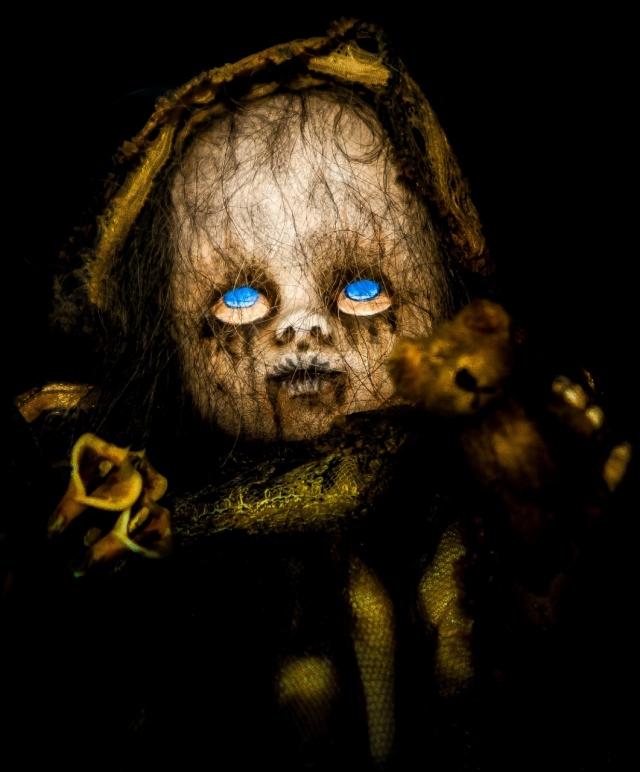 My wife collects creepy dolls.. this is one of my favorites. 